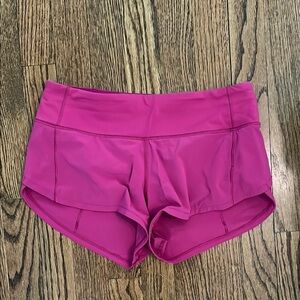 RIPENED RASPBERRY Lululemon Speed Up Shorts!!!